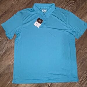 Drake Aqua Blue Polo Shirt…NWT size 2X💙